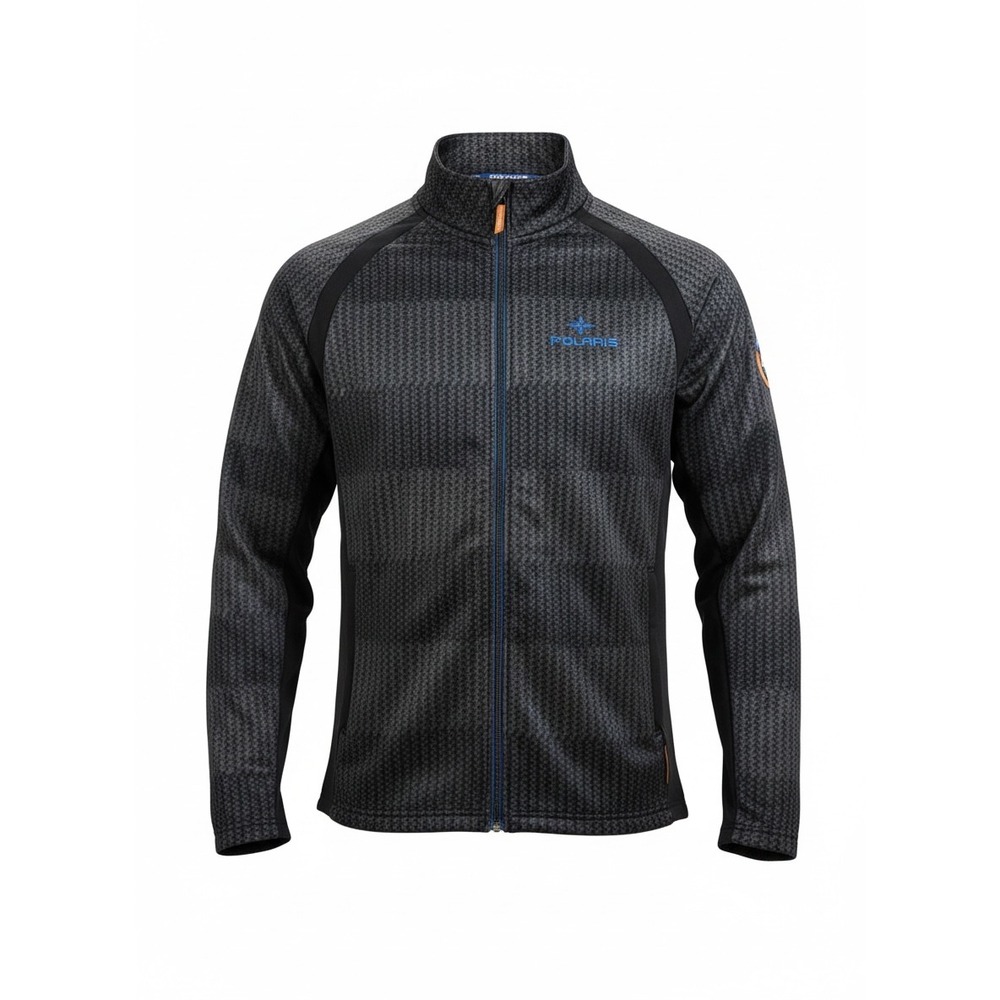 Polaris Full Zip Technical Jacket Men L KC711 Keith Curtis Black Fleece Lined